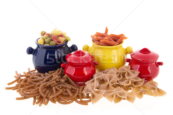 Wholemeal pasta assortment Stock photo © ivonnewierink