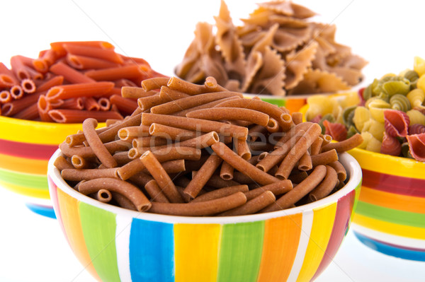 Wholemeal pasta assortment Stock photo © ivonnewierink