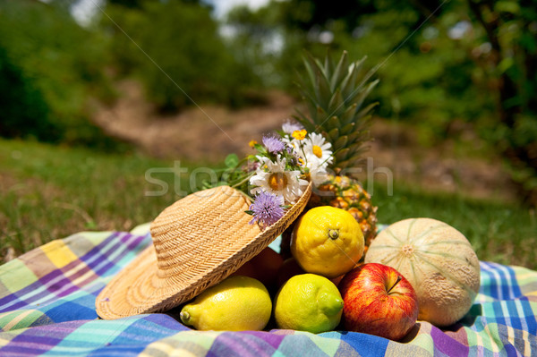 still life with summer fruit Stock photo © ivonnewierink