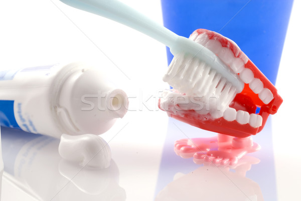 Teeth-brushing Stock photo © ivonnewierink