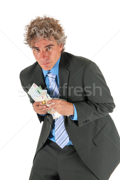 Uomo d'affari rubato soldi business sfondo Foto d'archivio © ivonnewierink