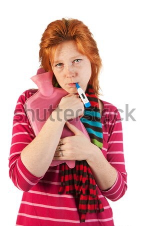 Ziek vrouw water medische winter Stockfoto © ivonnewierink