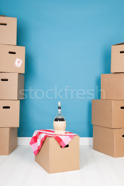 Stock photo: Moving into new house