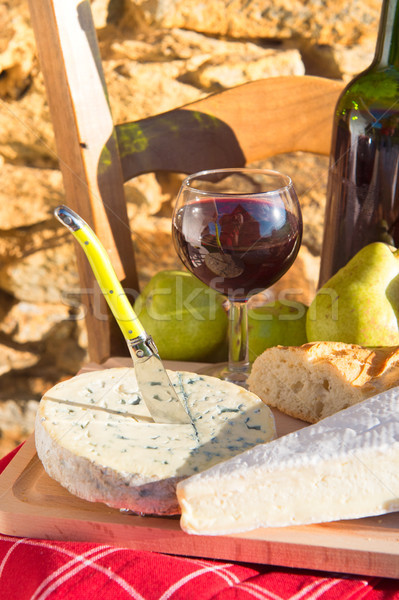 French wine and cheese Stock photo © ivonnewierink