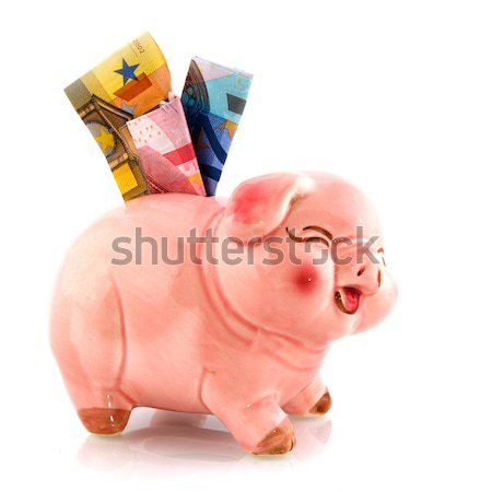 Takarékosság pénz eurók persely bank Európa Stock fotó © ivonnewierink