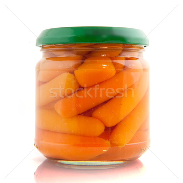 canned carrots Stock photo © ivonnewierink
