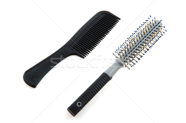 Saç fırçası yeni siyah saç fırçalamak Stok fotoğraf © ivonnewierink