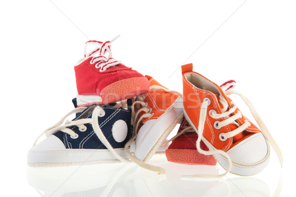 ストックフォト: ベビーシューズ · 赤ちゃん · スポーツ · 靴 · 孤立した
