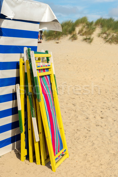 Beach chair at the sea Stock photo © ivonnewierink
