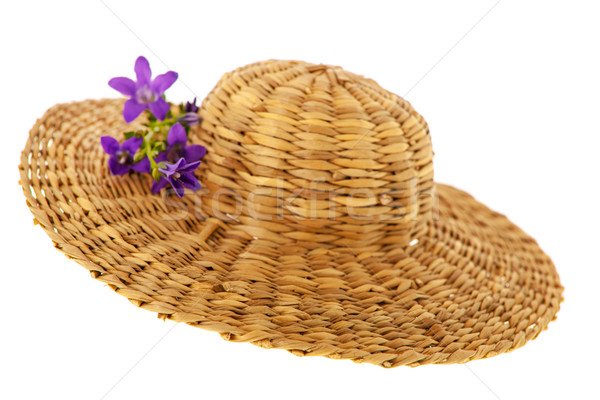 Straw summer hat Stock photo © ivonnewierink