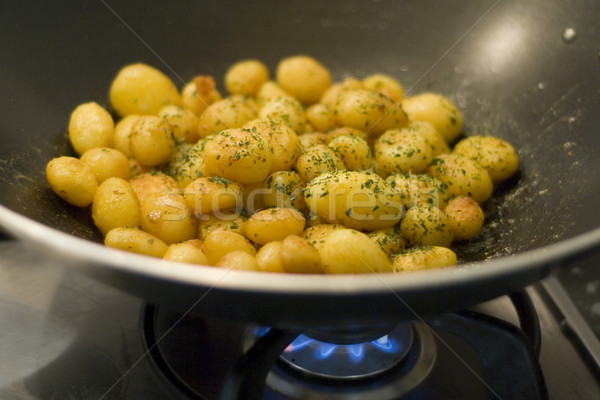 картофель кухне зеленый обеда овощей Сток-фото © ivonnewierink
