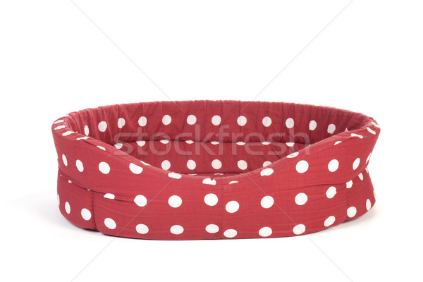 Red spotted pet bed Stock photo © ivonnewierink