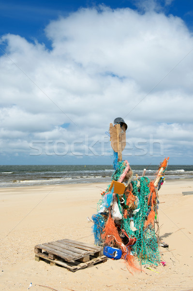 Rubbish at the beach Stock photo © ivonnewierink