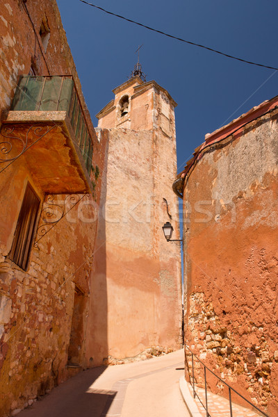 Saint Michael Church in Roussillon Stock photo © ivonnewierink