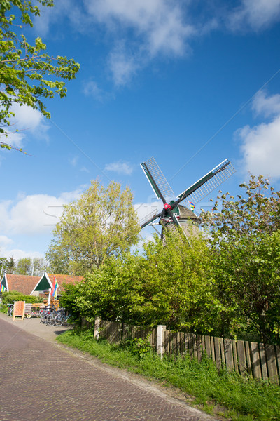 Windmill at Dutch wadden island Terschelling Stock photo © ivonnewierink