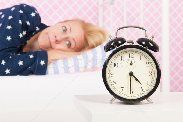 Insomnie blond femme maturité âge [[stock_photo]] © ivonnewierink