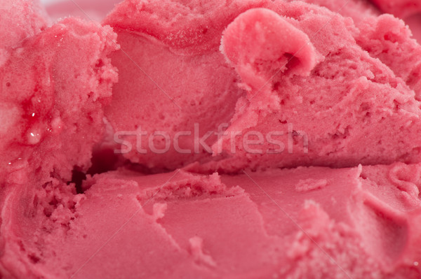 strawberry sorbet ice Stock photo © ivonnewierink