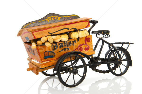 Pékség autó öreg klasszikus kenyér szállítás Stock fotó © ivonnewierink