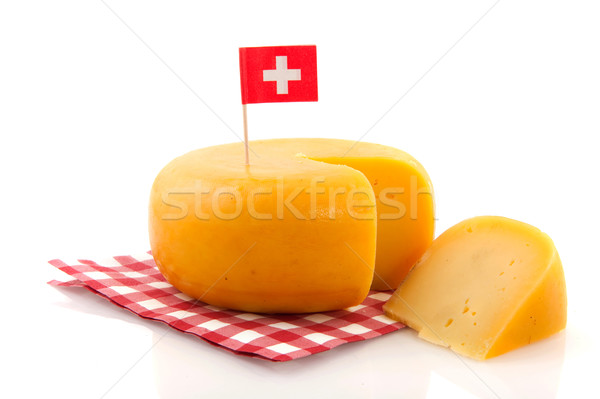 Stok fotoğraf: Peynir · peçete · bayrak · gıda · arka · plan
