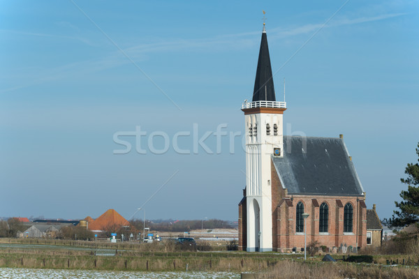 Church at the Dutch island Texel Stock photo © ivonnewierink