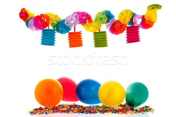 Colorful paper chain Stock photo © ivonnewierink