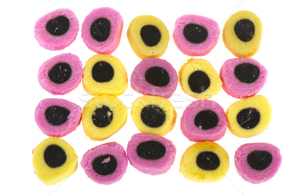 Kolorowy candy lukrecja wzór tle Zdjęcia stock © ivonnewierink