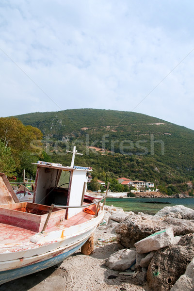 Greek landscape at Lefkas Stock photo © ivonnewierink