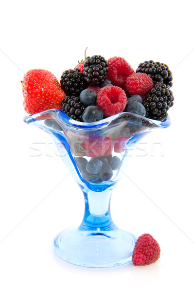 Stockfoto: Diversiteit · vers · fruit · vers · bos · vruchten · Blauw