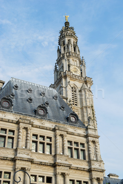 Torony templom szent középkor francia város Stock fotó © ivonnewierink