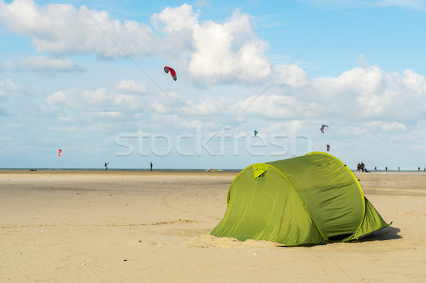Tent at the beach Stock photo © ivonnewierink