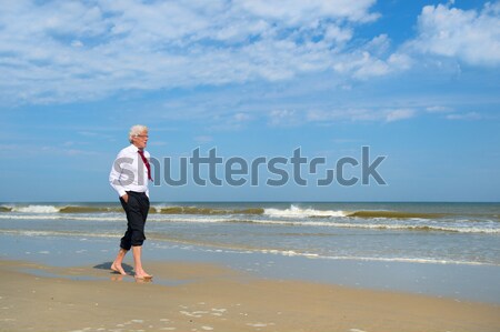 Man looking at the sea Stock photo © ivonnewierink