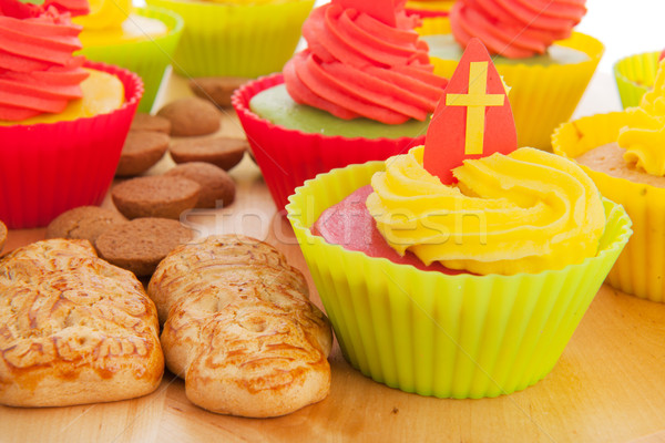 Sinterklaas cupcakes Stock photo © ivonnewierink