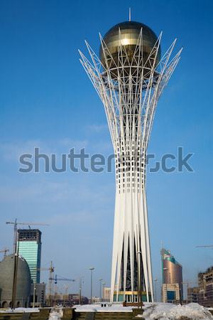 башни символ небе цветок город синий Сток-фото © ivz