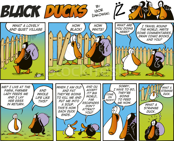 Black Ducks Comics episode 4 Stock photo © izakowski
