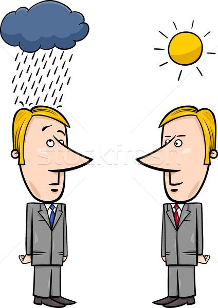 weather for business cartoon Stock photo © izakowski