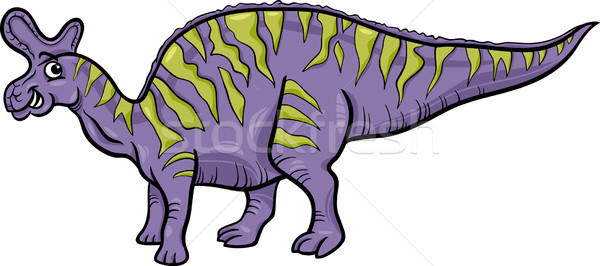 lambeosaurus dinosaur cartoon illustration Stock photo © izakowski