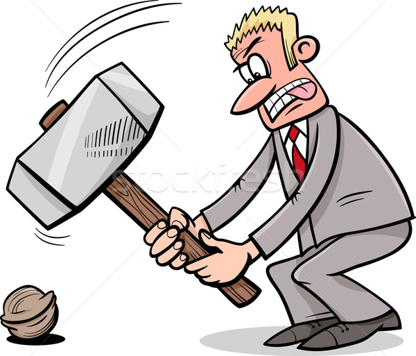 sledgehammer to crack a nut Stock photo © izakowski
