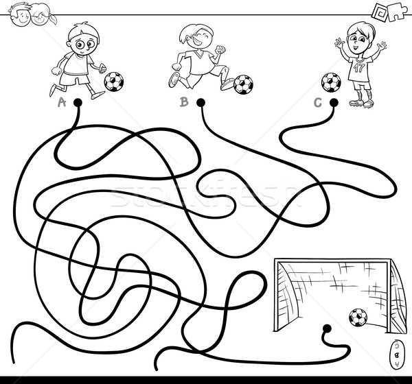 Futebol futebol esporte jogo desenhos animados em preto e branco