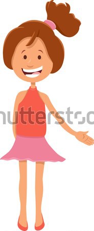 latino girl cartoon character Stock photo © izakowski