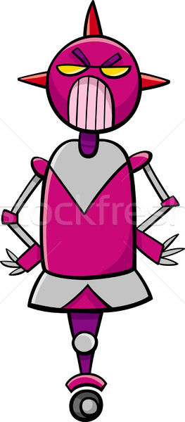 Robot fantasie karakter cartoon illustratie slechte Stockfoto © izakowski