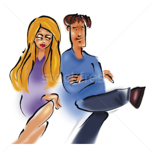 Stock photo: young couple