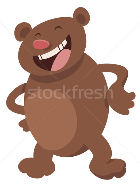funny bear cartoon character Stock photo © izakowski