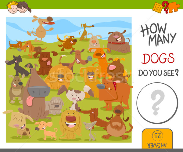 count the dogs game Stock photo © izakowski