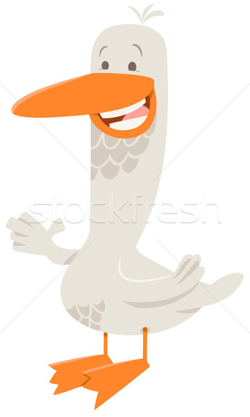 Liba haszonállat karakter rajz illusztráció boldog Stock fotó © izakowski