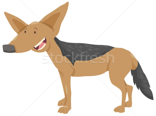 jackal cartoon animal character Stock photo © izakowski