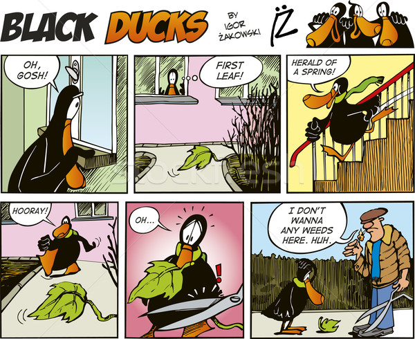 Black Ducks Comics episode 61 Stock photo © izakowski