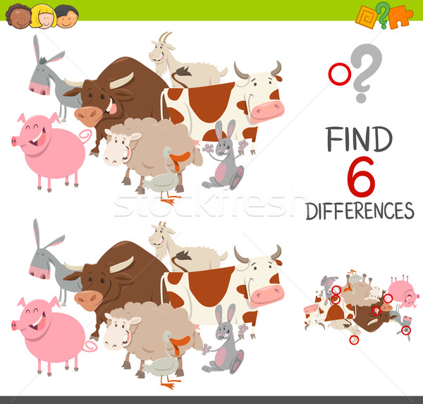 educational finding differences game Stock photo © izakowski