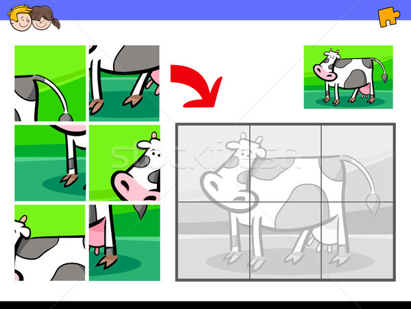 ストックフォト: 牛 · 家畜 · 漫画 · 実例
