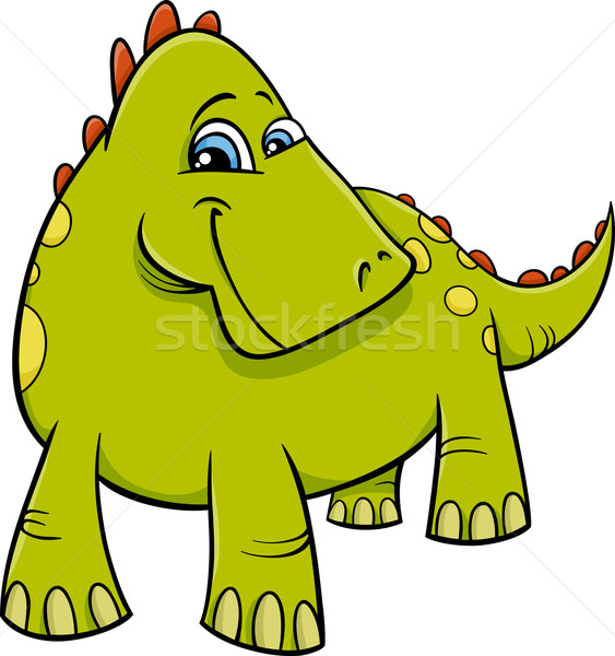 Dinoszaurusz sárkány rajz illusztráció vicces fantázia Stock fotó © izakowski