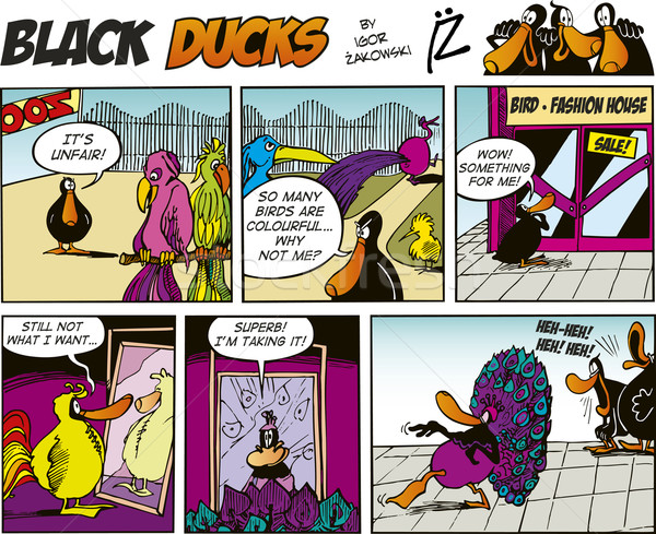 Black Ducks Comics episode 10 Stock photo © izakowski